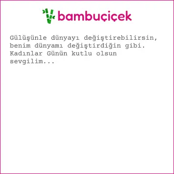 kadınlar günü mesajı